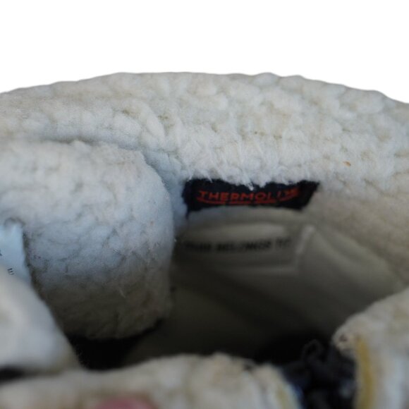 Cat & Jack Thermolite Girls Winter Snow Boots Size 12 Black & Pink Waterproof In - Picture 3 of 7